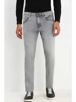 Allen Solly - Men Light Grey Slim Fit Mid Waist Jeans