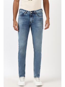 Peter England - Men Light Blue Slim Fit Jeans