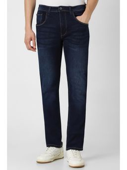 Van Heusen - Men Navy Blue Straight Slim Fit Jeans