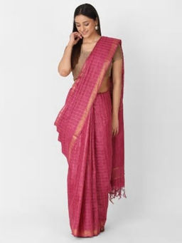 Fabindia - Silk Tussar Woven Sari
