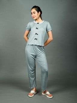 Odette - Cotton Rib Nightsuit for Women