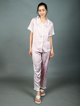 Odette - Pink Satin Nightsuit for Women