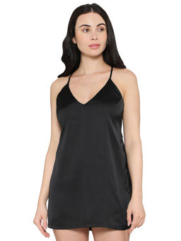 Wacoal - Womens Shiny Finish Strappy Bridal Wear Satin Camisole-Black