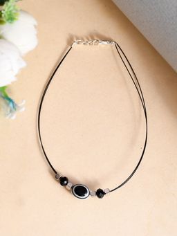 Silvermerc Designs - Women Black Western Evil Eye Thread Anklet for Women