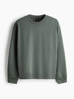 H&M - Men Green Loose Fit Sweatshirt