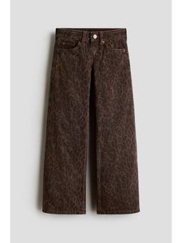 H&M - Girls Brown Wide Leg Low Jeans
