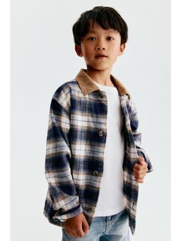 H&M - Boys Blue Cotton Flannel Overshirt