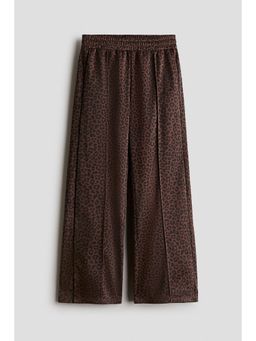 H&M - Girls Brown Crease-Front Straight-Leg Trouser