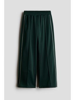 H&M - Girls Green Crease-Front Straight-Leg Trouser