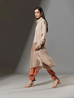 TheRealB - Pleated Crepe Tunic