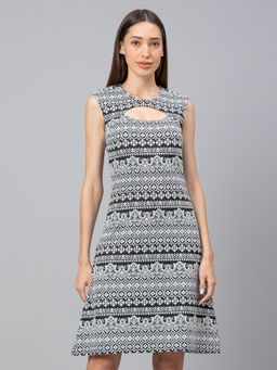 Globus - Black Printed Dress