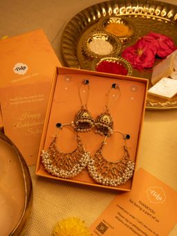 Fida - Mastani Earrings Set Gift Box - Gold