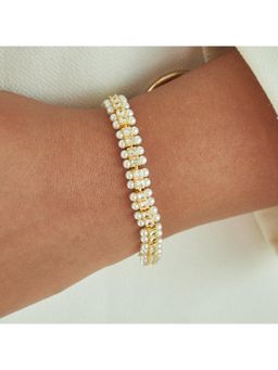 UPAKARNA - Pearl Diamond Tennis Bracelet (2.2) - White