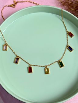 Nekhi - Chiselled Chain Necklace - Rose Gold