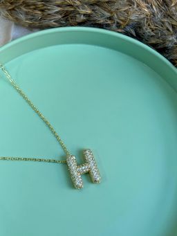 Nekhi - 3D Sparkling Necklaces - H - White