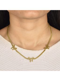 UPAKARNA - Gold Bow Necklace