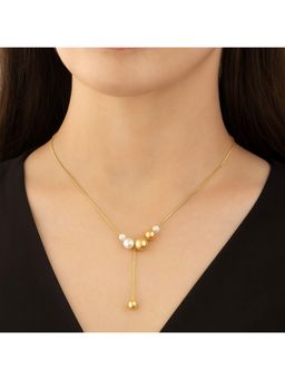 MAASHA - Gold-Tone Beaded Necklace With Pearls
