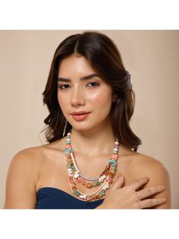 MAASHA - Colorful Multi-Layer Beaded Necklace For Women