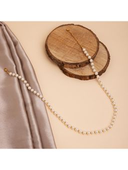 MAASHA - Classic White Pearl Necklace For Women