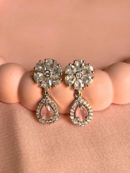 Nekhi - Simora Drop Earrings - Pink