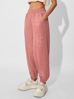 The Souled Store - Originals Happy Human Women Oversized Joggers