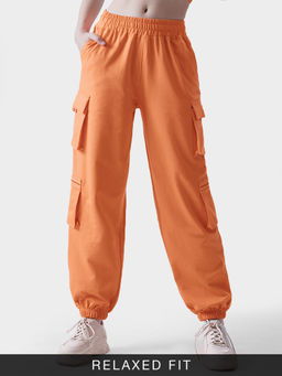 The Souled Store - Originals Solids Orange Women Joggers