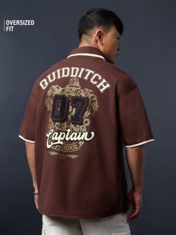 The Souled Store - Official Harry Potter: Quidditch Men Oversized Shirt