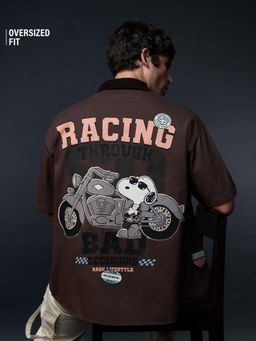 The Souled Store - Official Zipper : Peanuts Rash Men Oversized Shacket