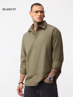 The Souled Store - Easy-Fit Shirt: Clover Men Relaxed Shirts
