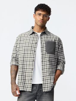 The Souled Store - Plaid Shirt: Chrome Men Relaxed Shirts