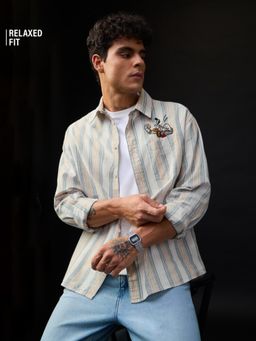 The Souled Store - Official Donald Duck Cotton Linen: Angry Donald Men Cotton Linen Shirts