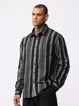 The Souled Store - Slim-Fit Charcoal Men Shirts