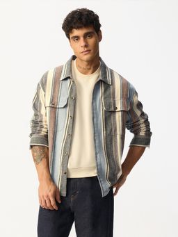 The Souled Store - Tss Originals: Anchor Stripes Men Relaxed Shirts