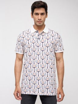 Spykar - Men Printed Regular Fit Polo T-Shirt