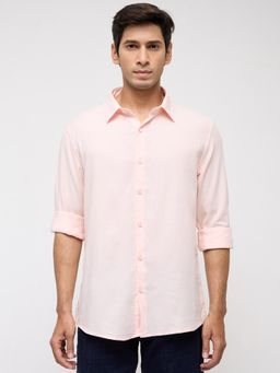 Spykar - Men Pink Solid Regular Fit Shirt
