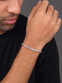 GIVA - Men 925 Silver Argent Weave Bracelet
