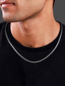 GIVA - Men 925 Oxidised Silver Foxtail Chain