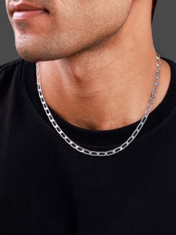 GIVA - Men 925 Silver Gauge Wire Chain