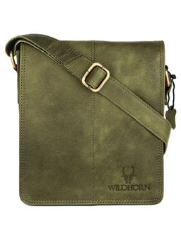 WILDHORN - Genuine Leather Sling Messenger Bag for Men
