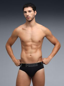 Puma - Black Solid/Plain Brief