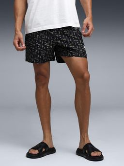 Puma - Black Printed Boxer
