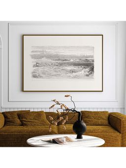 ARTCREST - Greenfield Gazette Large Painting Black Box Framed Canvas Wall Art