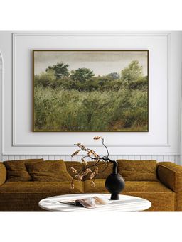 ARTCREST - Greenfield Glimpses Large Painting Black Box Framed Canvas Wall Art