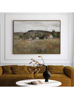 ARTCREST - Greenfield Glory Large Painting Black Box Framed Canvas Wall Art