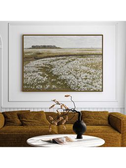 ARTCREST - Greenfield Grandeur Large Painting Black Box Framed Canvas Wall Art