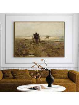 ARTCREST - Meadow Meditations Large Painting Black Box Framed Canvas Wall Art