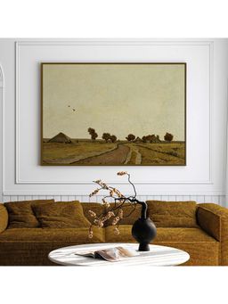 ARTCREST - Meadow Melancholy Large Painting Black Box Framed Canvas Wall Art