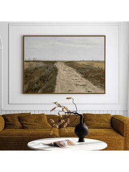ARTCREST - Meadow Melodies Mélange Large Painting Black Box Framed Canvas Wall Art