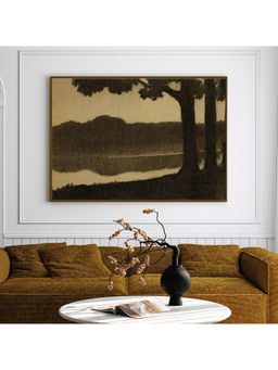 ARTCREST - Meadow Memories Large Painting Black Box Framed Canvas Wall Art