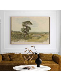 ARTCREST - Meadow Mood Large Painting Black Box Framed Canvas Wall Art